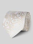 Zijden stropdas in all-over look (7,5 cm)