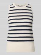 Spencer van een mix van katoen en kasjmier met ronde hals