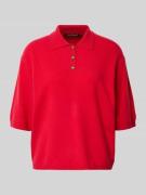 Gebreid shirt van een mix van wol en kasjmier met polokraag