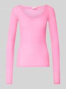 Shirt met lange mouwen in riblook, model 'MASSACHUSETTS'