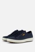 Ecco Soft 7 M Lace up Sneakers blauw Nubuck