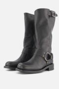 Ann Rocks Hoge Biker boots zwart Leer