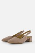 Tamaris Slingback Pumps taupe Leer