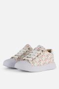 Shoesme Flower Sneakers wit Leer