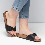 Birkenstock Madrid Slippers zwart Synthetisch