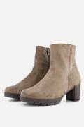 Gabor Enkellaarsjes taupe Suede