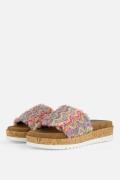 Lazamani Sandalen Jute roze Textiel