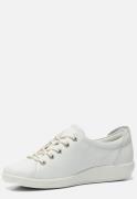 Ecco Soft 2.0 Veterschoenen wit Leer