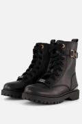 Mexx Sandy Sam Veterboots zwart Leer