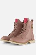 Develab Smiley Veterboots roze Leer