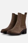 Tamaris Chelsea boots taupe Textiel