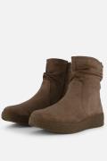 Feyn Marina Enkellaarsjes taupe Suede