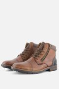 Rieker Veterboots cognac Leer