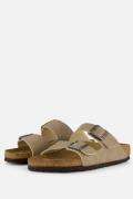 Birkenstock Arizona Slippers taupe Imitatieleer