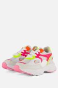 Muyters Neon Sneakers wit Synthetisch