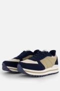 Woden Ronja Plateau Sneakers blauw Leer