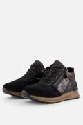 Rieker Sneakers zwart Nubuck