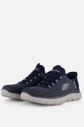 Skechers Slip-ins Summits Instappers blauw Textiel