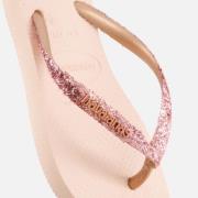 Havaianas Slim Glitter II Slippers roze Rubber