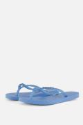 Havaianas Slim Glitter Slippers blauw Rubber