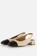 Linea Zeta Slingbacks beige Leer