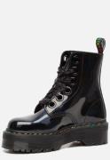 Dr. Martens Molly Rainbow veterboots zwart lak Lak