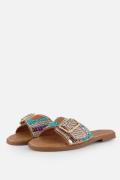 Ann Rocks Slippers bruin Synthetisch