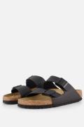 Birkenstock Arizona Slippers zwart Imitatieleer