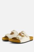 Aqa Slippers beige Textiel