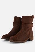 Cellini Plooi Enkellaarsjes bruin Suede