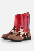 Shoesme Cowboylaarzen rood Leer