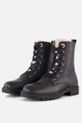 Muyters Veterboots zwart Leer