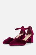 POSH by Poelman Pumps bordeauxrood Textiel