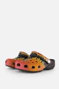 Crocs Graphic Flames Clogs Slippers zwart Rubber