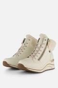 Remonte Veterboots beige Synthetisch