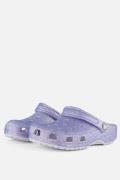 Crocs Classic Glitter Clog Slippers paars