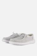 HEYDUDE Wendy Sox Instappers grijs Canvas