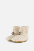 Bergstein Cozy Baby Slofjes wit Schapenwol