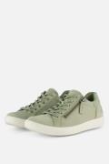 Ecco Soft 7 Side Zip Sneakers groen Nubuck