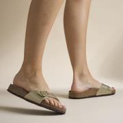 Birkenstock Madrid Narrow goud Imitatieleer