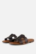 Cellini Slippers zwart Leer