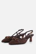 Tamaris Slingback Met Hak bruin Raffia