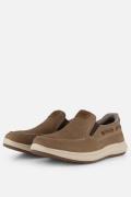Rieker Instappers Bootschoen taupe H-leest Leer