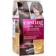Loreal Paris Casting Crème Gloss Conditioning Color 518 Hazelnut