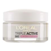 Loreal Paris Triple Active Dagcrème Droge/Gevoelige Huid 50 ml