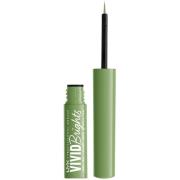 NYX PROFESSIONAL MAKEUP Vivid Brights Liquid Liner 02 Ghosted Gre