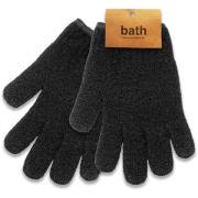 Palmetten Massagehandschoenen 2-pack Zwart Black