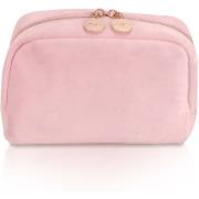 LULU'S ACCESSORIES Cosmetic Bag Velvet Pink