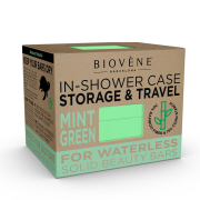 Biovène Universal Bamboo In-Shower Case for Storage & Travel Mint
