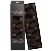 Poze Hairextensions Poze Clip & Go Standard Wavy 55cm 2B Dark Esp
